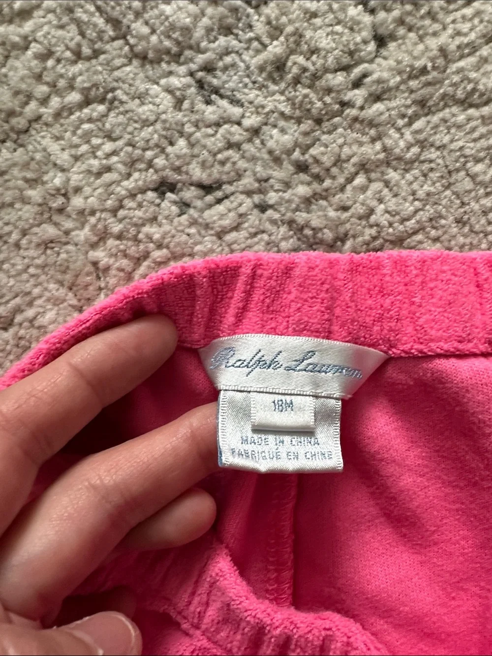 Ralph Lauren‎ Hot Pink Terry Knit Girls' Shorts